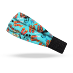 blue summer beach time adult headband left